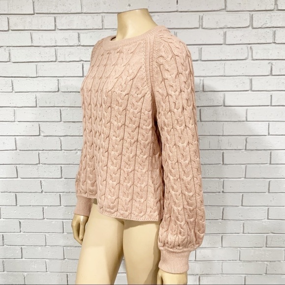 J. Crew Relaxed-Fit Cable-Knit Crewneck Sweater - Picture 4 of 10